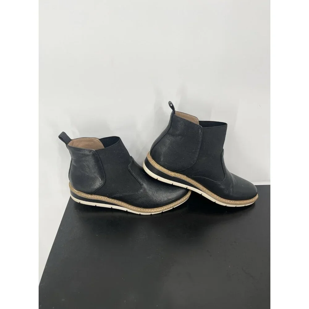 Kelly & Kate Benlela Booties size 6.5 Black Leather - Picture 3 of 7